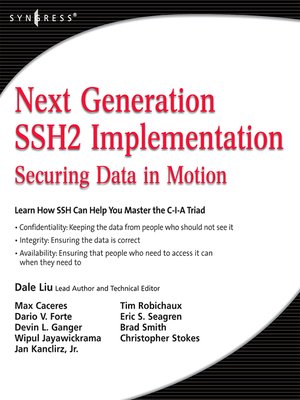 cover image of Next Generation SSH2 Implementation